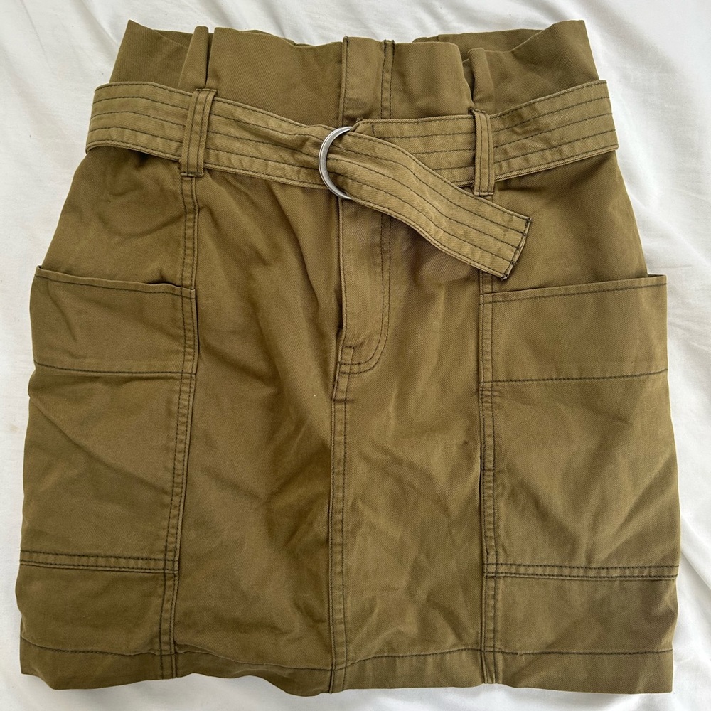 Denim skirt- green- never worn